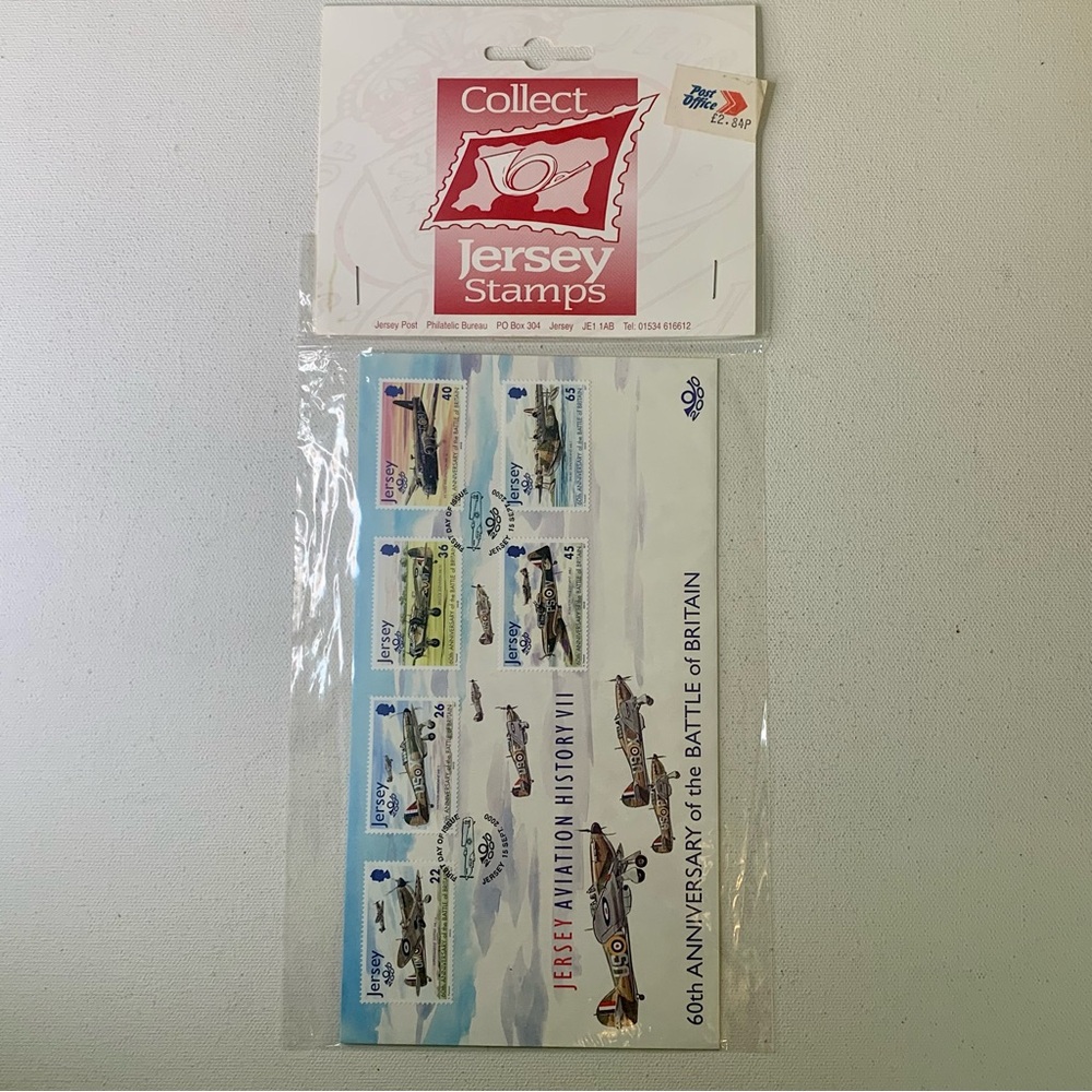 2000 Jersey UK Aviation History IV 60th Anniversary Battle of Britain FDC Stamps